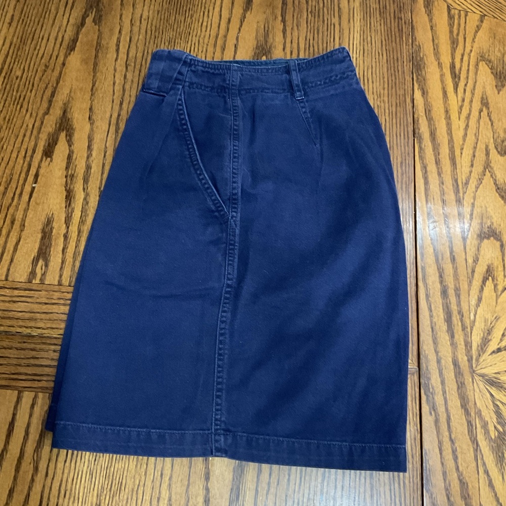 Casual Corner Dark Blue High Waist Skirt